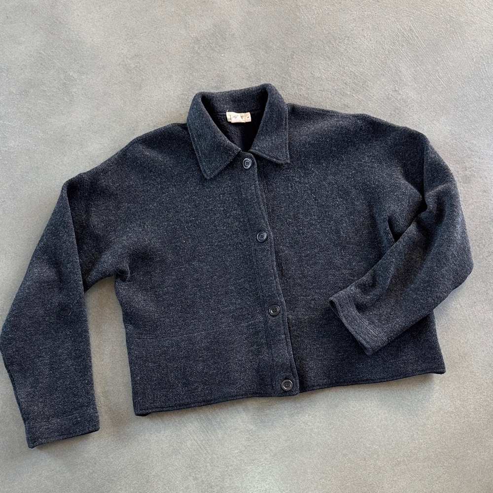 J.Crew, size L, boxy button front sweater/jacket